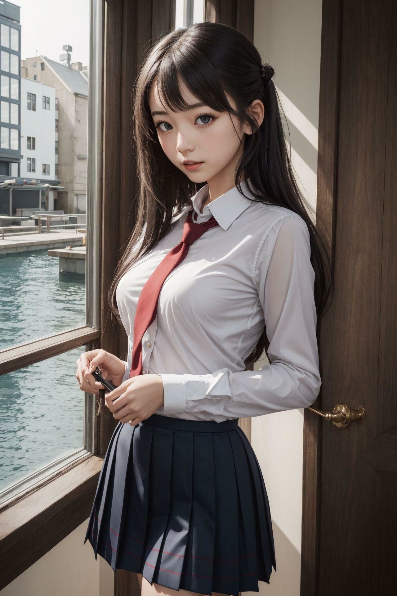 サンプル画像5:制服美少女インフィニティ(深紅の誘惑) [d_322864]