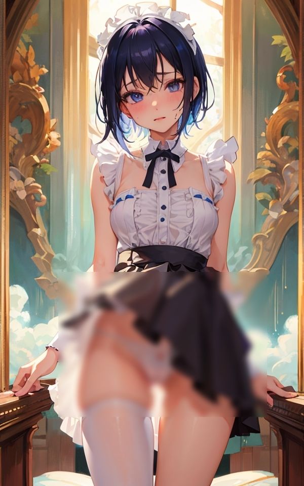 サンプル画像4:いろいろ見えちゃってますよね「恥ずかしいです」(ミルクキング2) [d_322890]