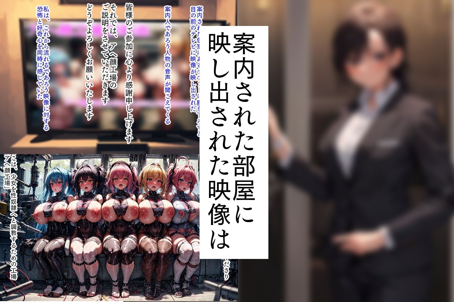 サンプル画像2:アヘ顔少女の快楽調教_アヘ顔工場説明会(エイアイイラストレーター) [d_322905]