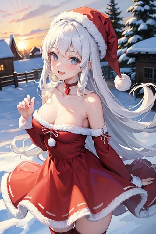 サンプル画像1:AI生成美女写真集 vol17 サンタ美女(Ai Girls Collection) [d_323032]