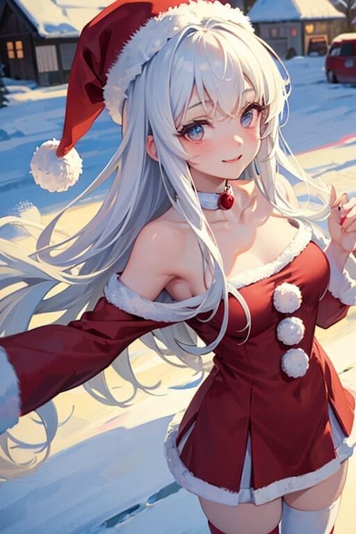 サンプル画像2:AI生成美女写真集 vol17 サンタ美女(Ai Girls Collection) [d_323032]