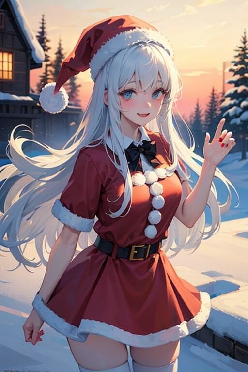 サンプル画像3:AI生成美女写真集 vol17 サンタ美女(Ai Girls Collection) [d_323032]