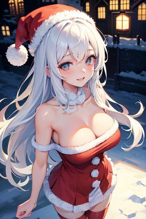 サンプル画像4:AI生成美女写真集 vol17 サンタ美女(Ai Girls Collection) [d_323032]