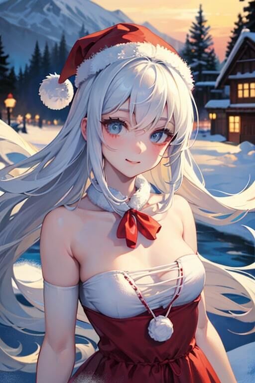 サンプル画像5:AI生成美女写真集 vol17 サンタ美女(Ai Girls Collection) [d_323032]