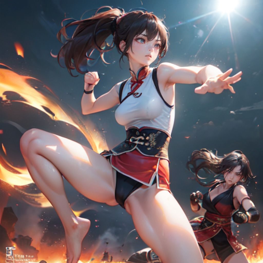 ストリートファイトガール 着衣編のサンプル画像 6