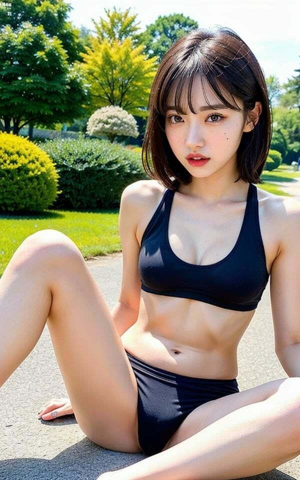 サンプル画像3:スポーツ女子のマンスジと割れ目(ブルーマウンテン) [d_323168]