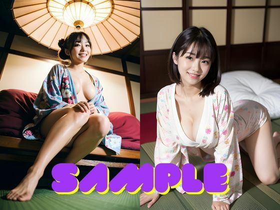 サンプル画像1:AI美女グラビア写真集 和の彩り、はだける着物と禁断の美(AI美女研究会セカンド) [d_323233]