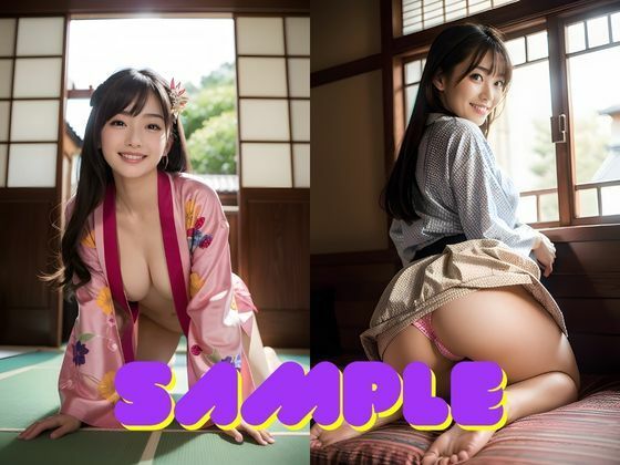 サンプル画像4:AI美女グラビア写真集 和の彩り、はだける着物と禁断の美(AI美女研究会セカンド) [d_323233]