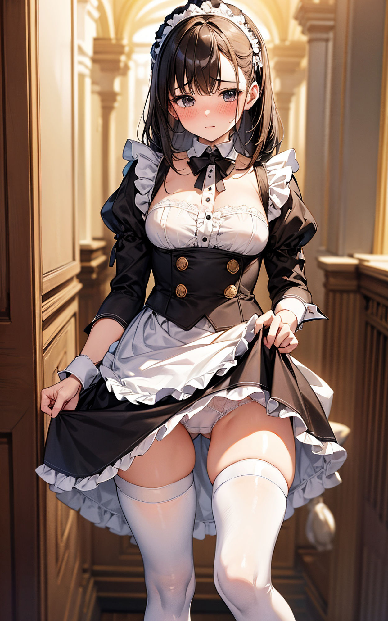 サンプル画像2:悠久の時の中でメイドさんと無限にえっちする話(アラ50おじさん) [d_323267]