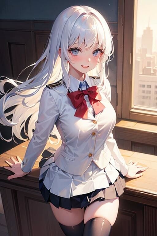 サンプル画像2:AI生成美女写真集 vol18 制服美女(Ai Girls Collection) [d_323297]