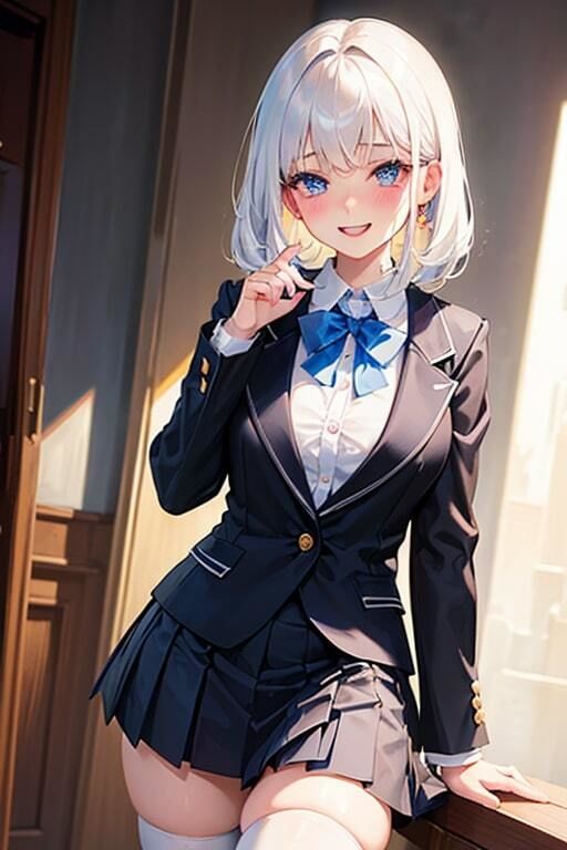 サンプル画像3:AI生成美女写真集 vol18 制服美女(Ai Girls Collection) [d_323297]