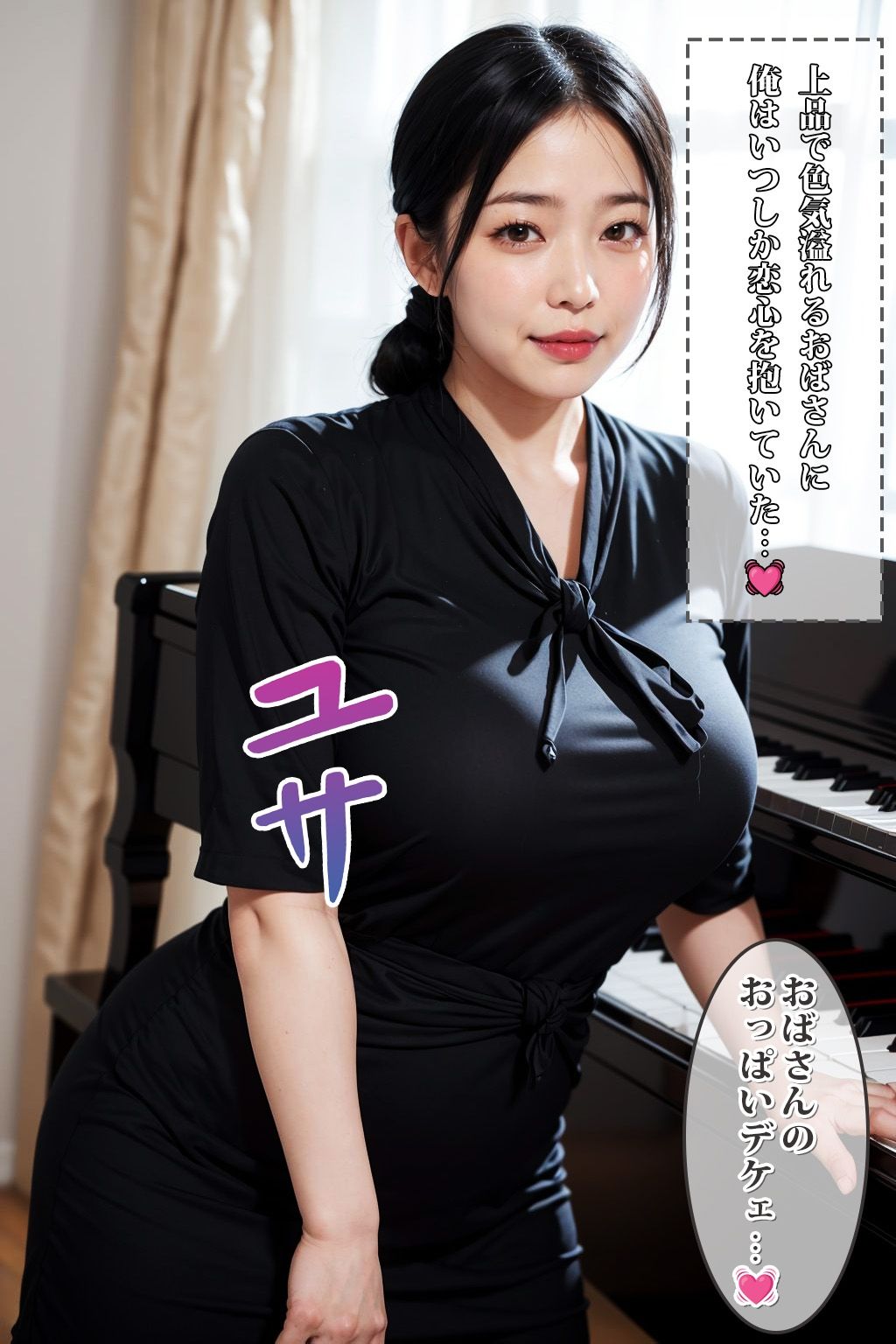 サンプル画像2:憧れの親友の母親とマッチングアプリで再会。理性のままにイキ乱れる…(もしもの世界) [d_323315]