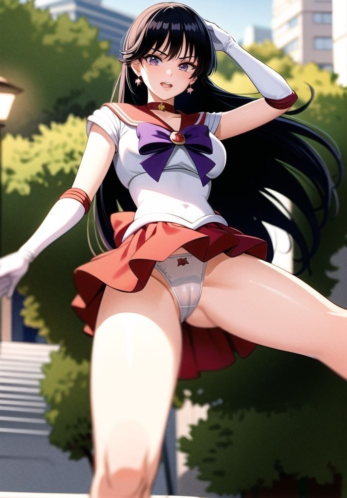 サンプル画像1:セーラー戦士の露出写真集(二次元の華道) [d_323416]