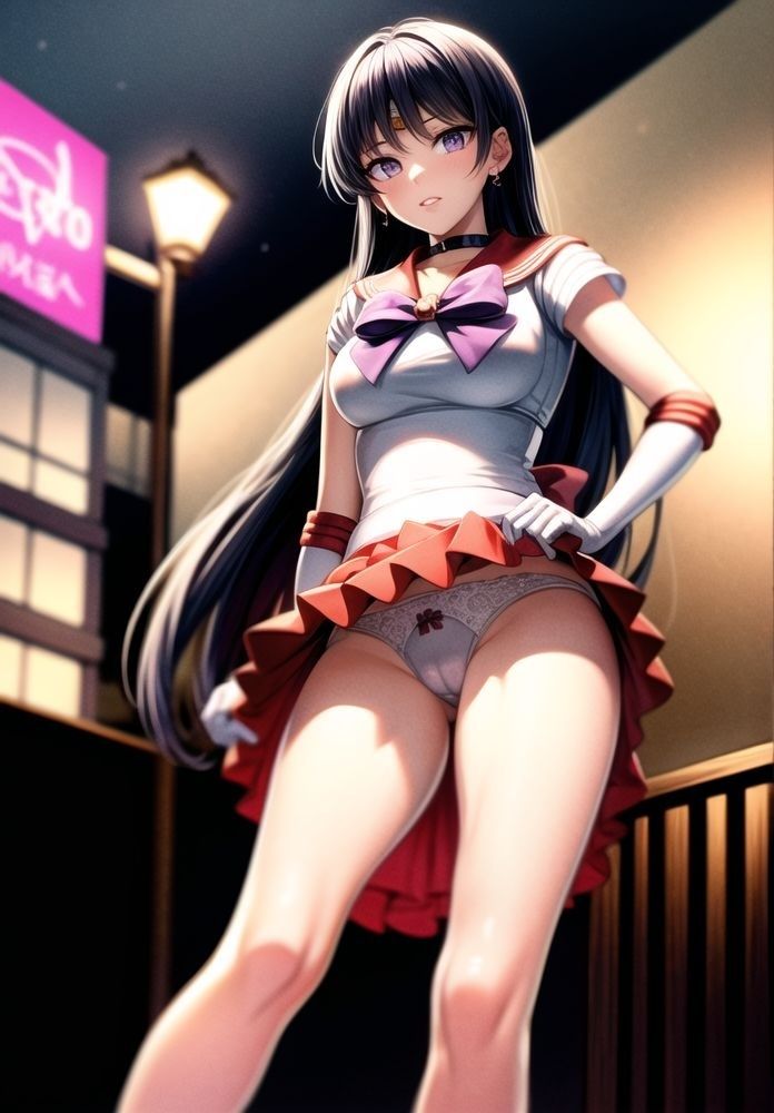 サンプル画像3:セーラー戦士の露出写真集(二次元の華道) [d_323416]