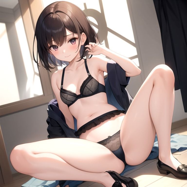 サンプル画像6:【はだかの下級生】 褒められると断れない下級生に 美術のモデルになってと 1枚ずつ服を脱がしてみた ＃2(美女の中指) [d_323421]