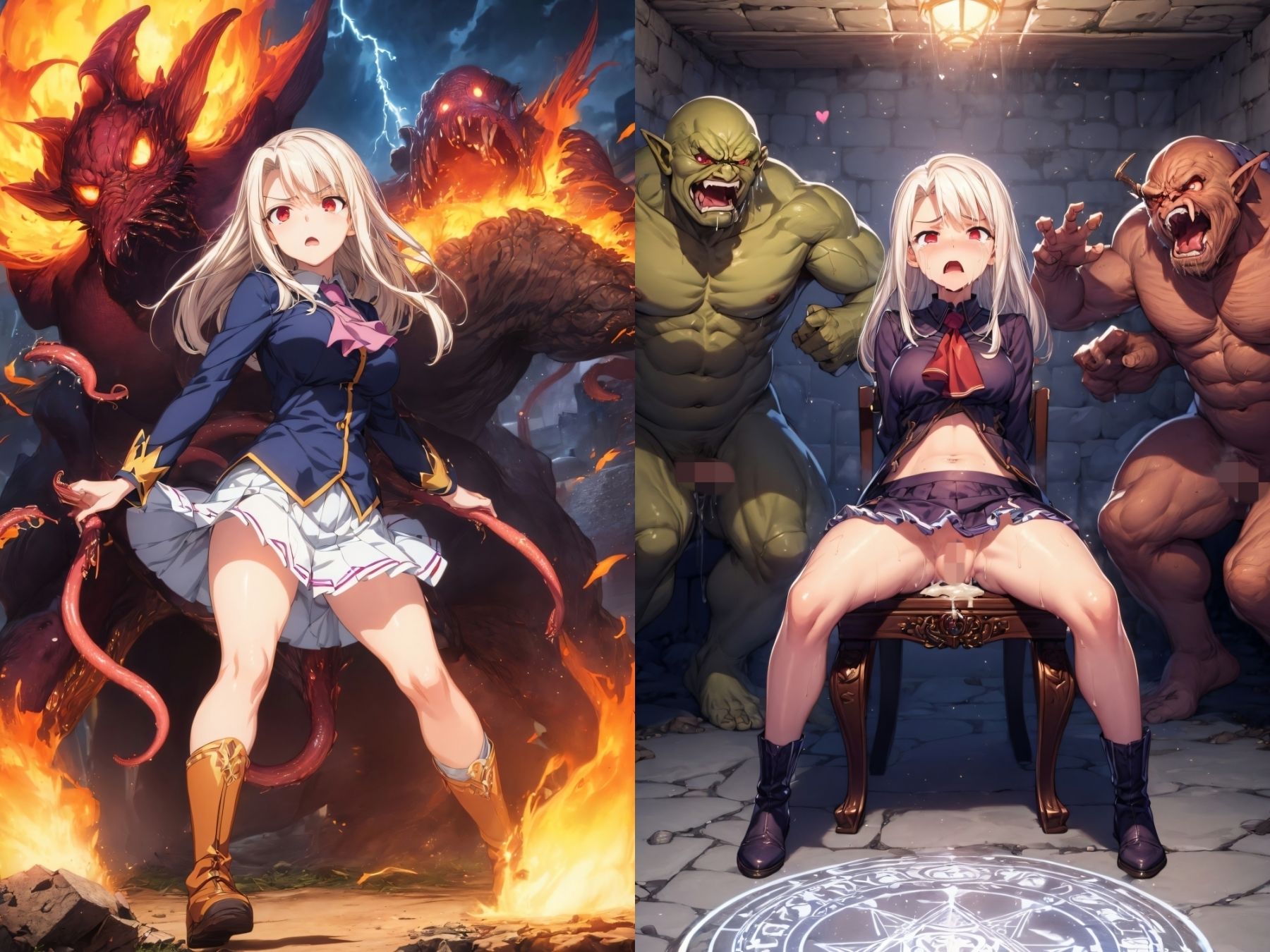 サンプル画像1:魔王軍に敗北した英霊たちが性奴●になった件(仮想事務所) [d_323514]