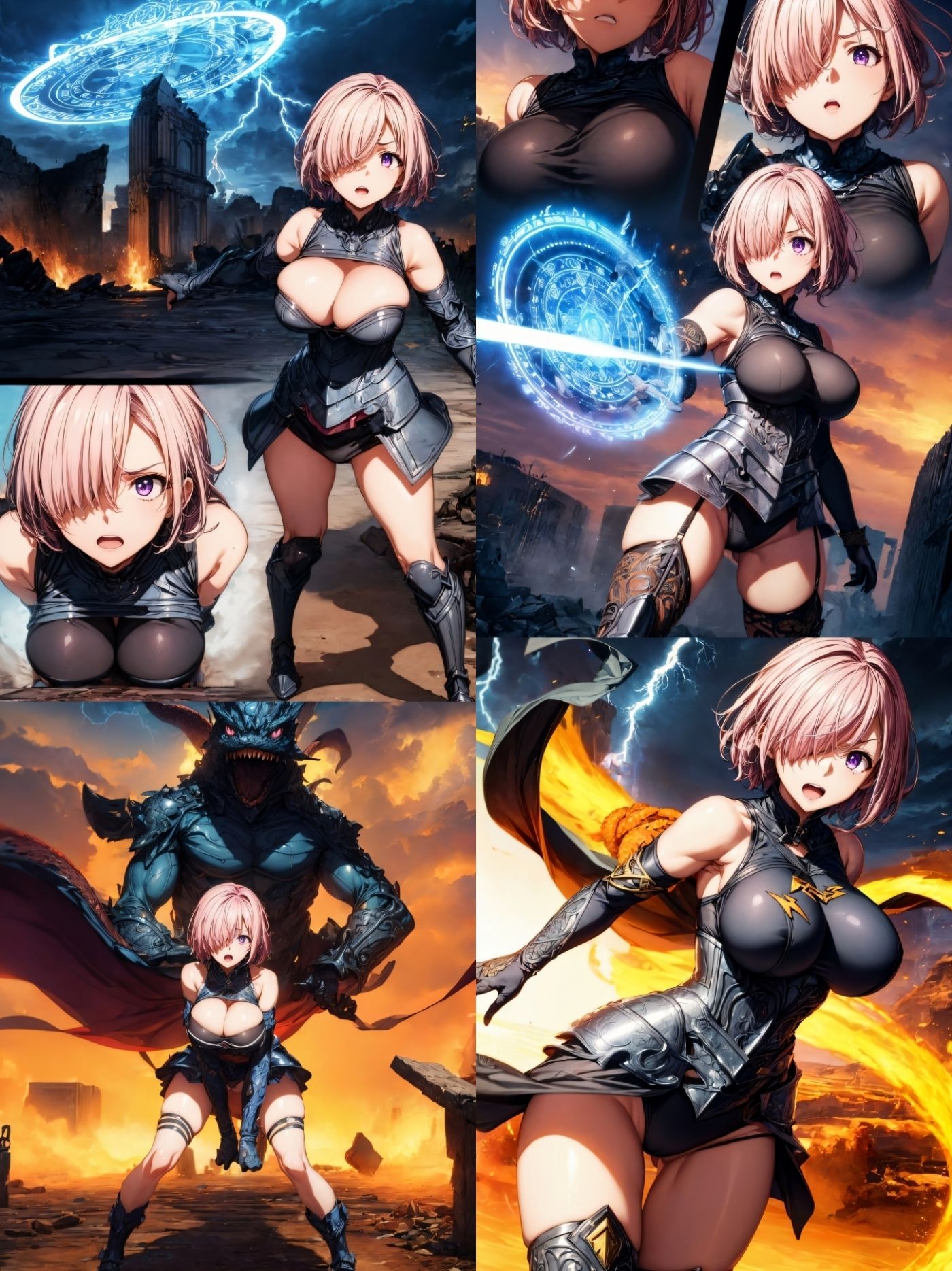 サンプル画像5:魔王軍に敗北した英霊たちが性奴●になった件(仮想事務所) [d_323514]