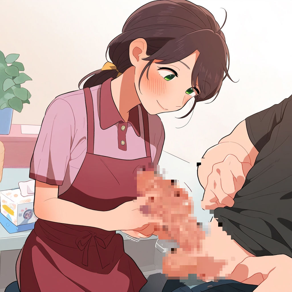 サンプル画像2:保育介護士のエッチなおむつ替え(大人の保育) [d_323537]