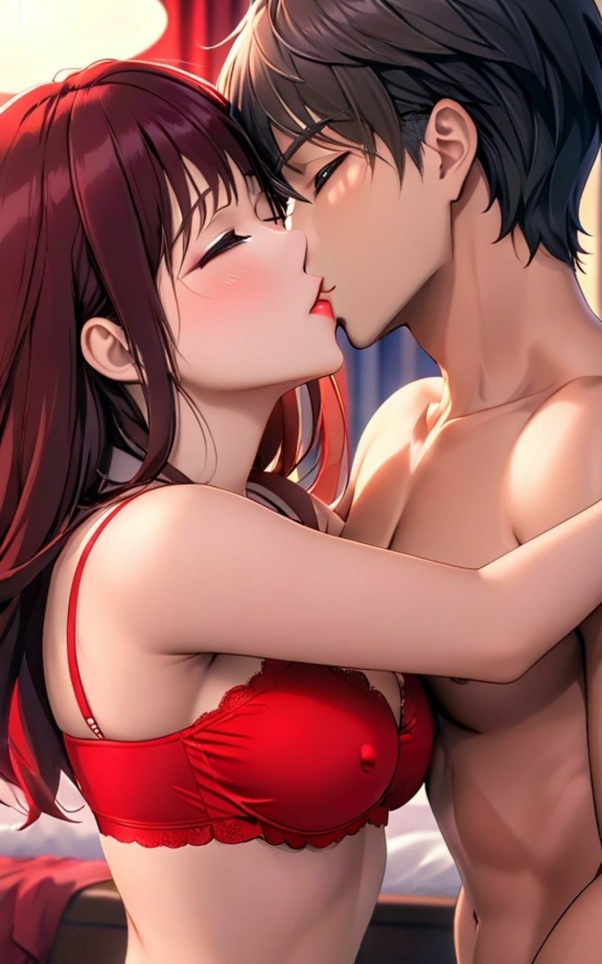 AI美女イラストvol.33溺れる熱い唇の画像2