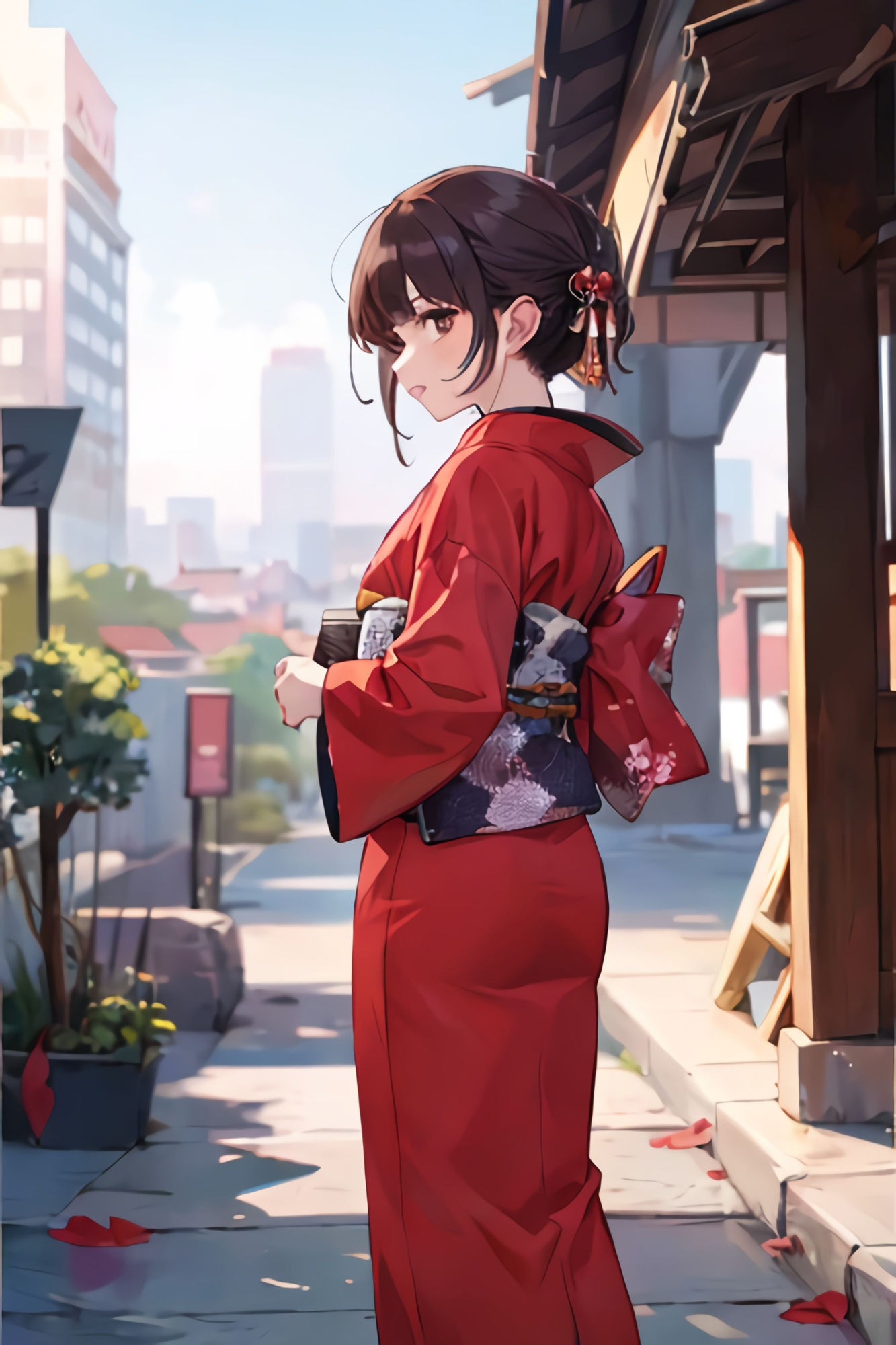 サンプル画像1:着物女子にバックで中出し(ターゲットノ女AI) [d_323645]