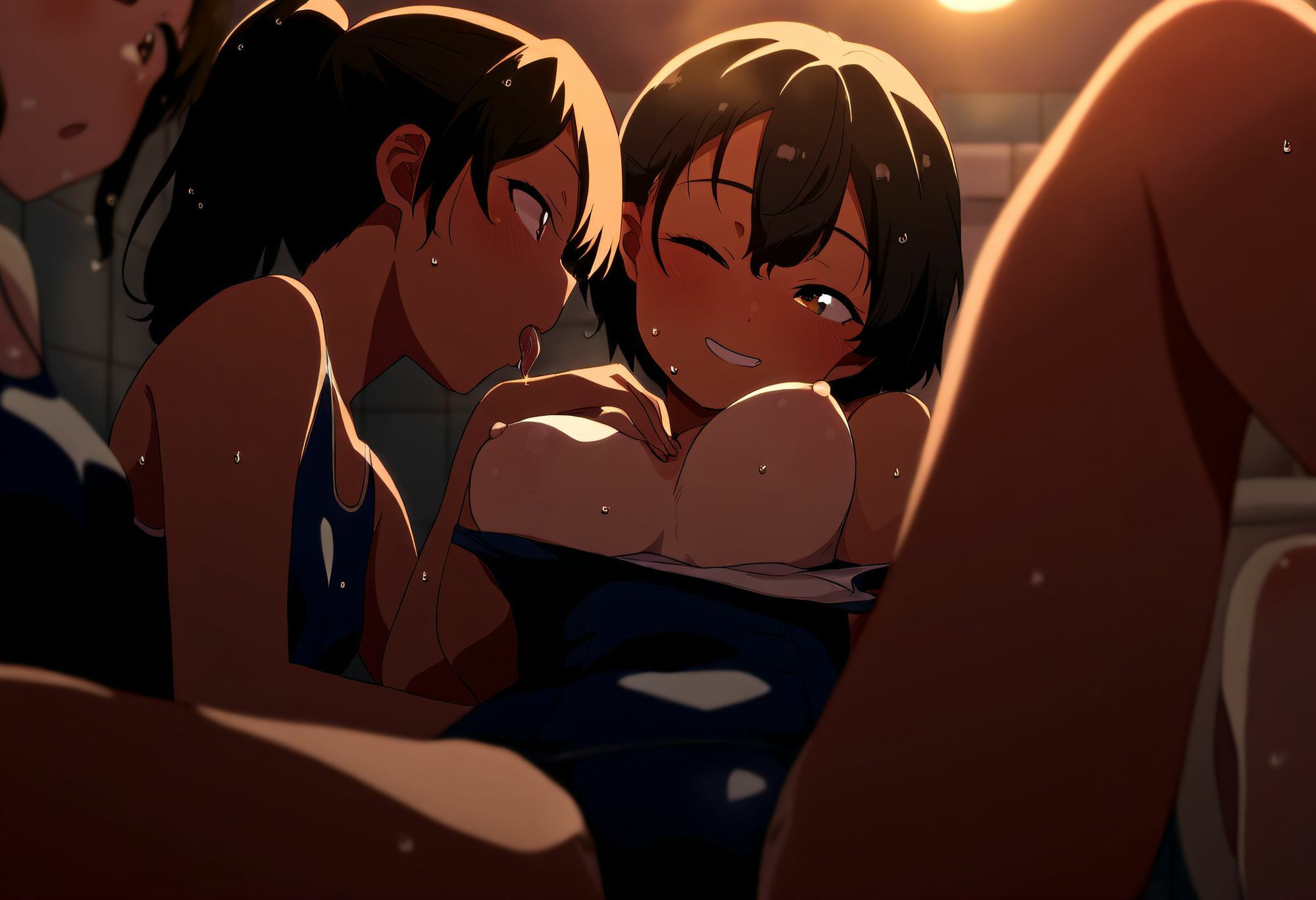 サンプル画像4:プールのあとでHになっちゃう女の子たち(御殿の湯) [d_323696]