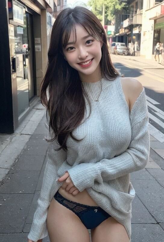 サンプル画像1:いきなり街中パンツ【250名！】(美女写真集) [d_323783]