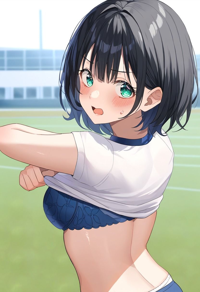 サンプル画像4:陸上女子 〜エッチな練習〜 露出＆セックス 500枚イラスト集(美女名鑑/タトゥー) [d_323851]