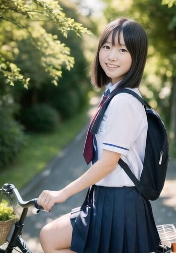 サンプル画像5:日本の○校生（女子） 自転車通学編(魅惑の冒険者) [d_323861]