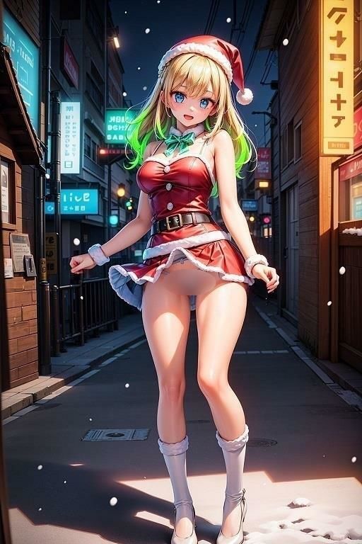 サンプル画像2:サンタ女子のパンチラ(D.P.H.) [d_323899]