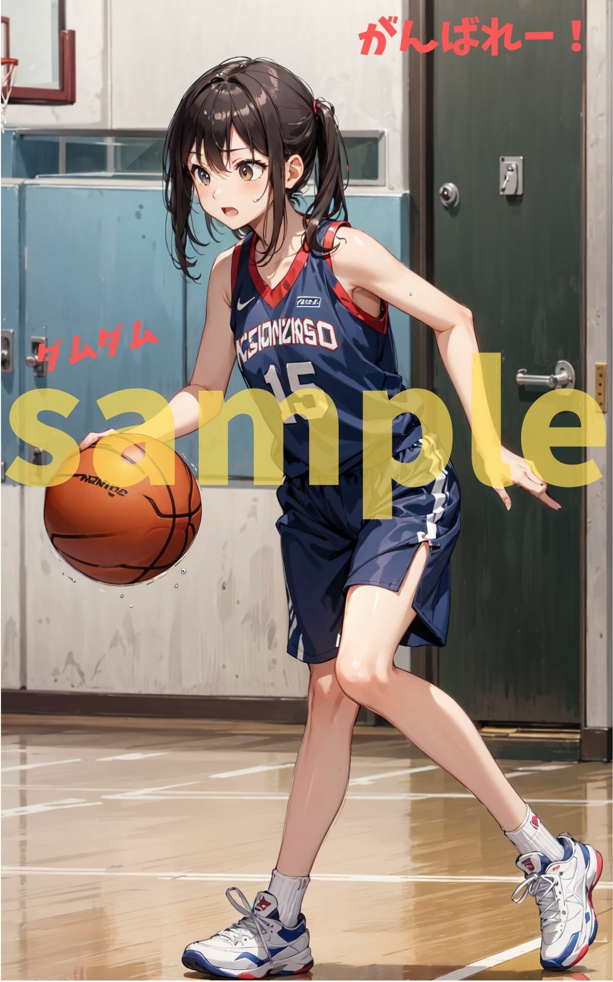 サンプル画像1:名門？バスケットボール部(AIChocoMint) [d_323915]