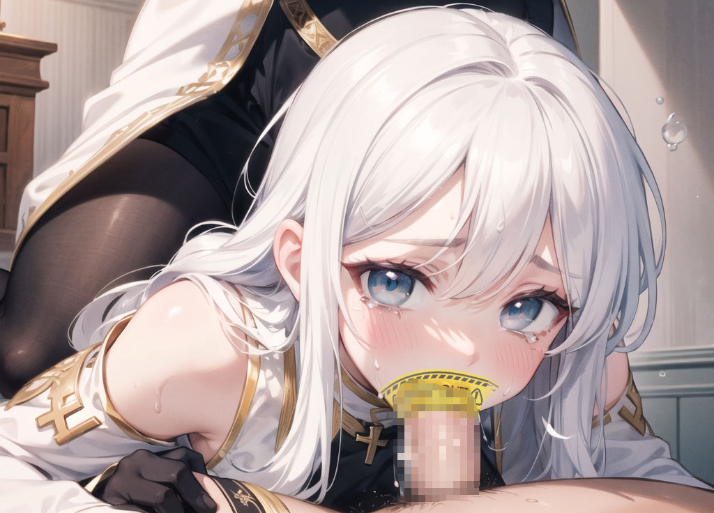 サンプル画像2:白髪娘を好き放題する画像集【神官編1】(かわゆ) [d_323922]