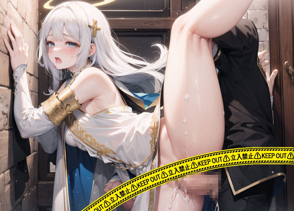 サンプル画像3:白髪娘を好き放題する画像集【神官編1】(かわゆ) [d_323922]