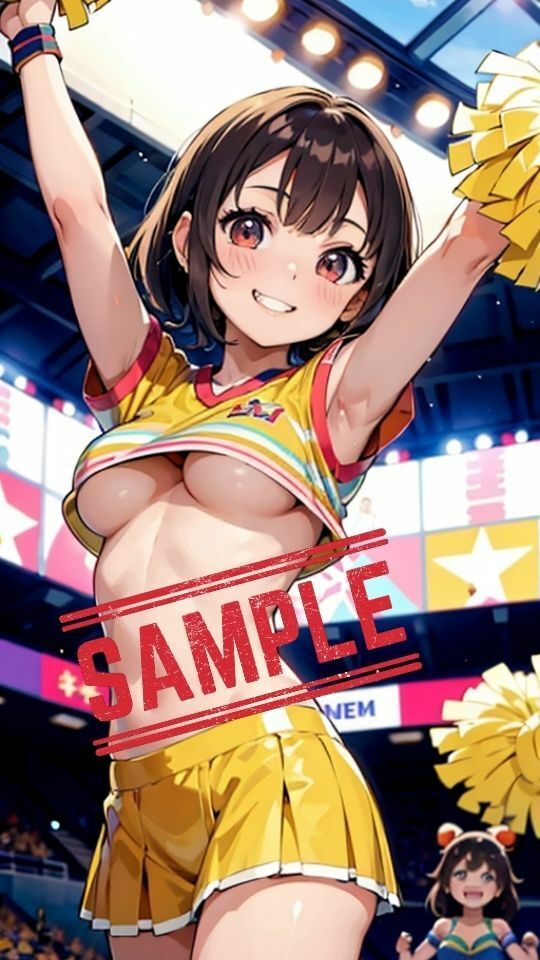 サンプル画像3:チアリーダーの下乳スタジアム(Bluely Eyes Studio) [d_323960]