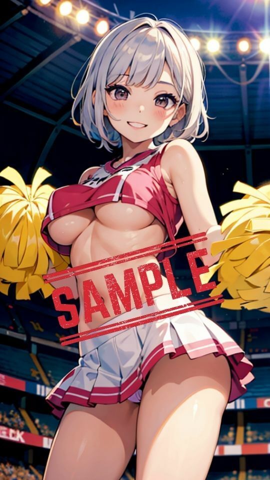 サンプル画像4:チアリーダーの下乳スタジアム(Bluely Eyes Studio) [d_323960]