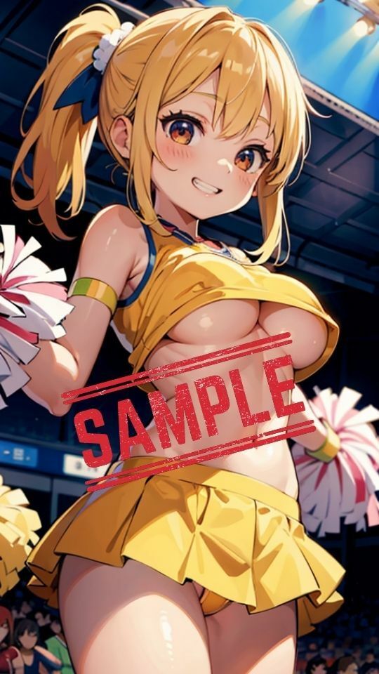 サンプル画像5:チアリーダーの下乳スタジアム(Bluely Eyes Studio) [d_323960]