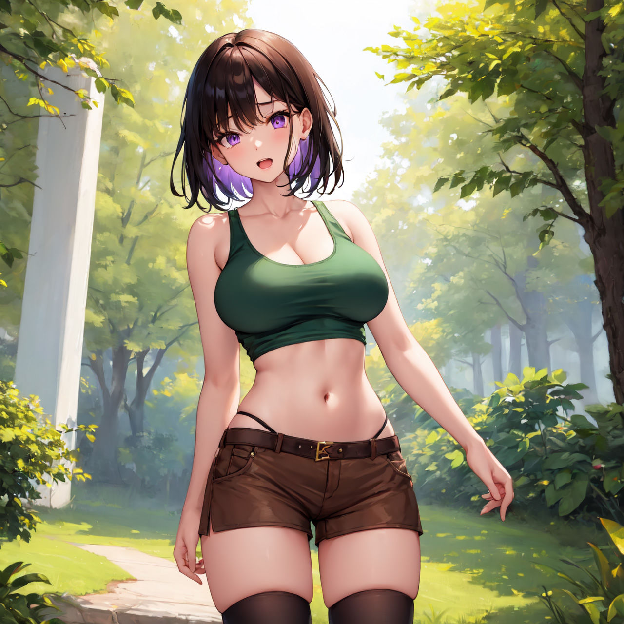 サンプル画像1:巨乳少女は触手に勝てない［AIイラスト集Vol.01］(巨乳少女は触手に勝てない) [d_324014]