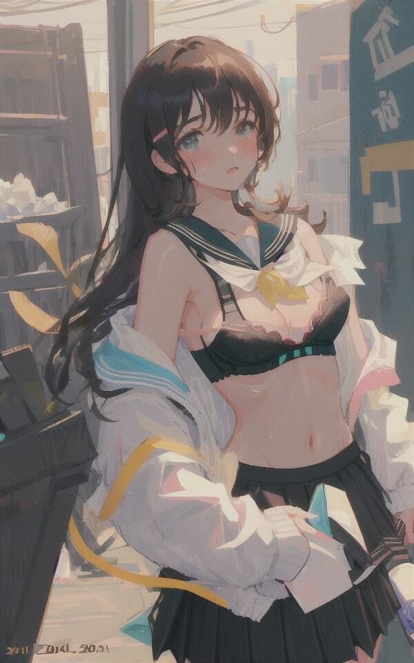 サンプル画像1:パステル風制服コスプレ美女集めました(妄想世界) [d_324030]