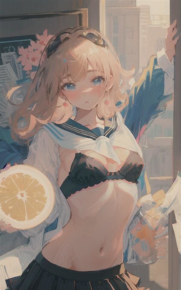 サンプル画像2:パステル風制服コスプレ美女集めました(妄想世界) [d_324030]