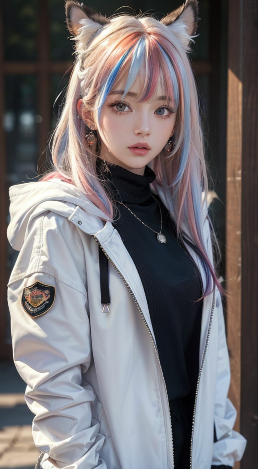 サンプル画像1:異世界美女グラビア 迷い込んだ世界でケモミミ娘と同棲生活(Masudai_AIclub) [d_324076]