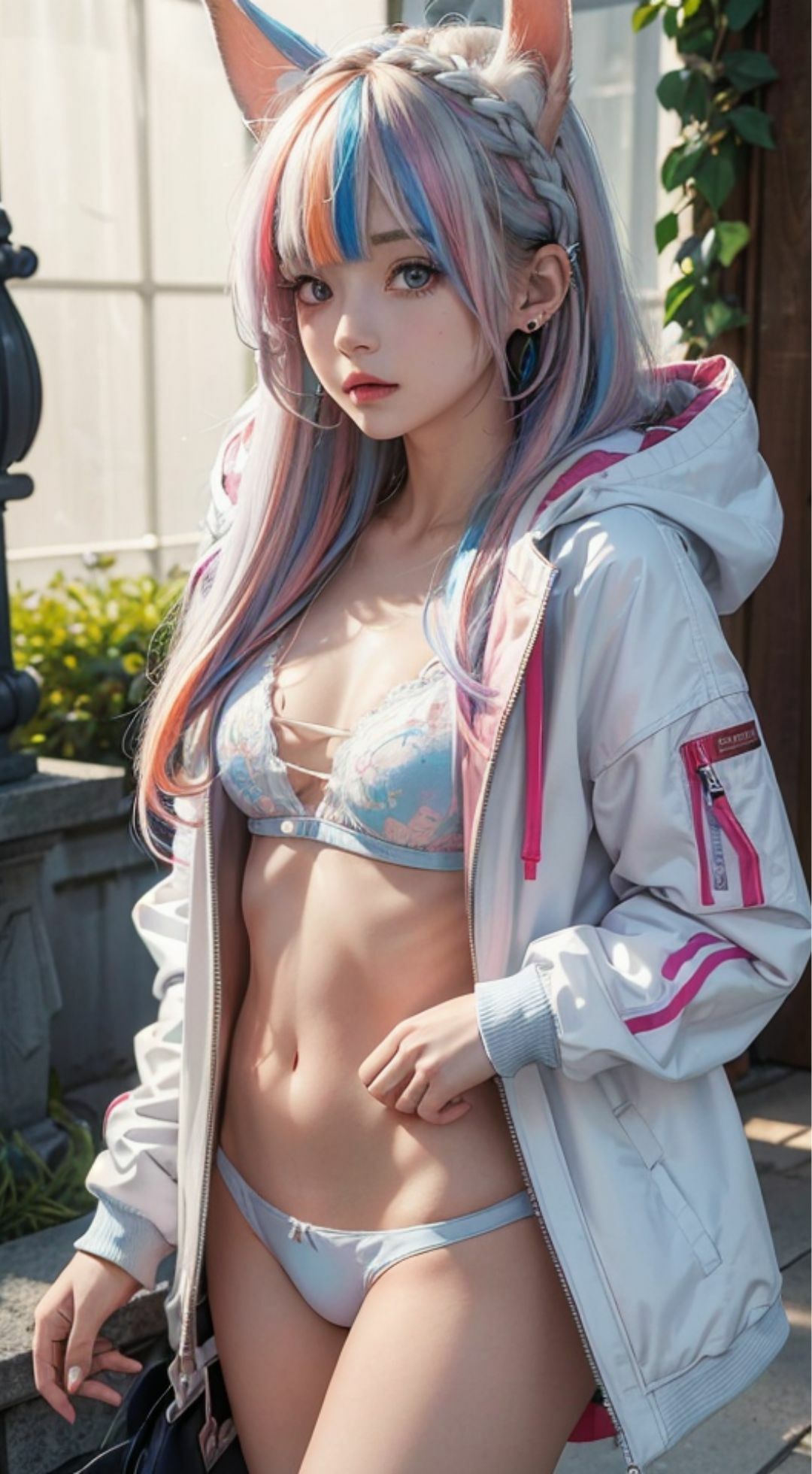 サンプル画像3:異世界美女グラビア 迷い込んだ世界でケモミミ娘と同棲生活(Masudai_AIclub) [d_324076]