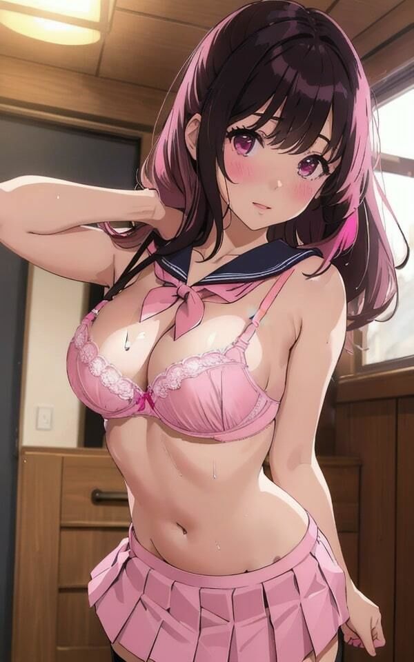 サンプル画像2:ピンクな甘々巨乳美女特集 汁っかきな美女(妄想性癖) [d_324096]