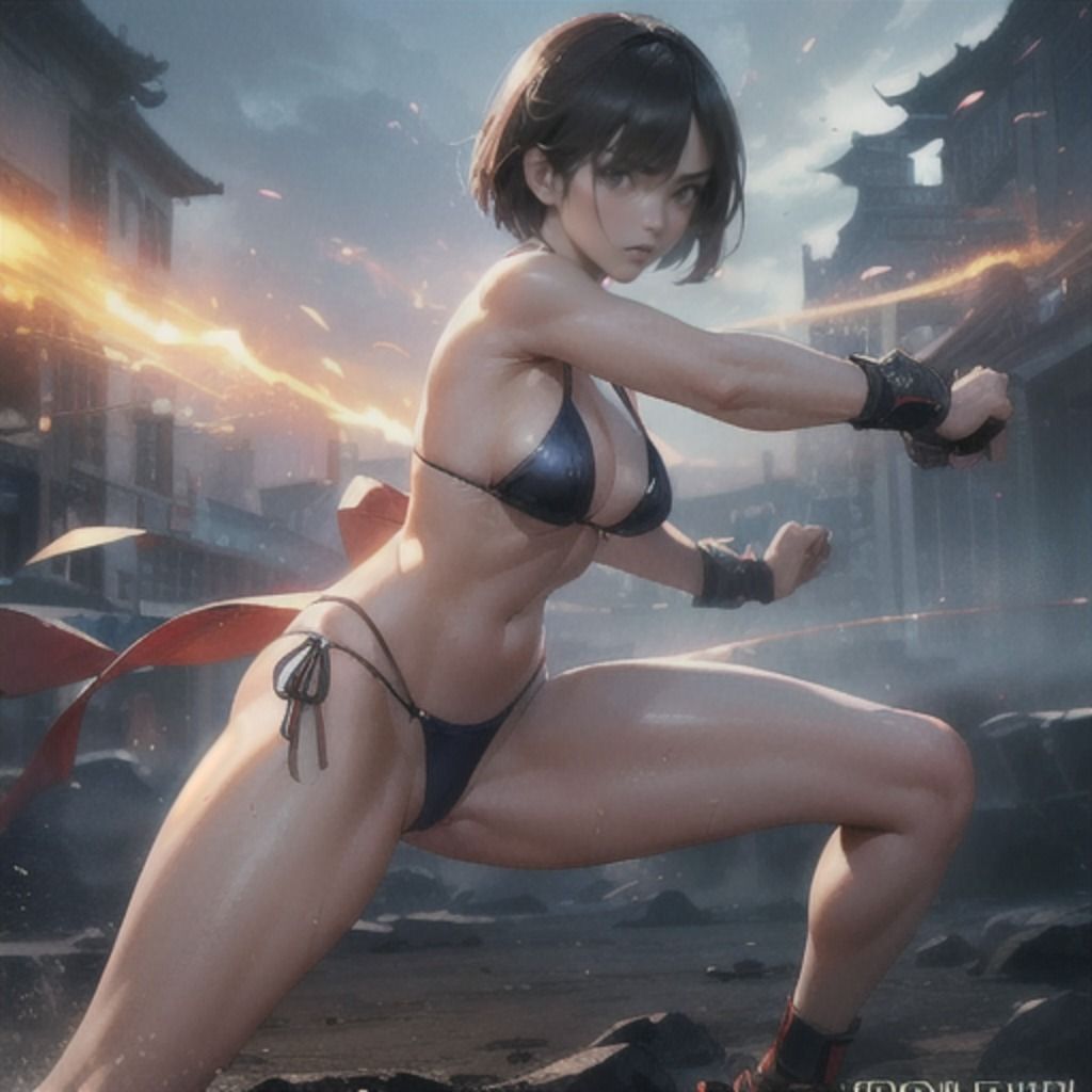 サンプル画像1:ストリートファイトガール「私よりエロい娘に会いに行く」 着衣編6(CatsOnStage) [d_324167]