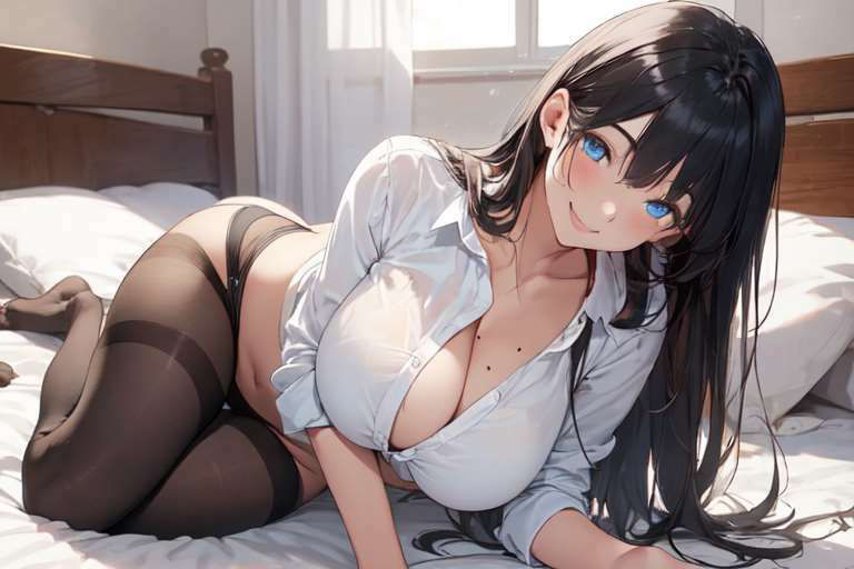 サンプル画像1:【総枚数259枚】黒タイツが似合う黒髪ロングOL（27）のラブラブSEX事情【乱交・眼鏡バージョンあり】(満点星) [d_324189]