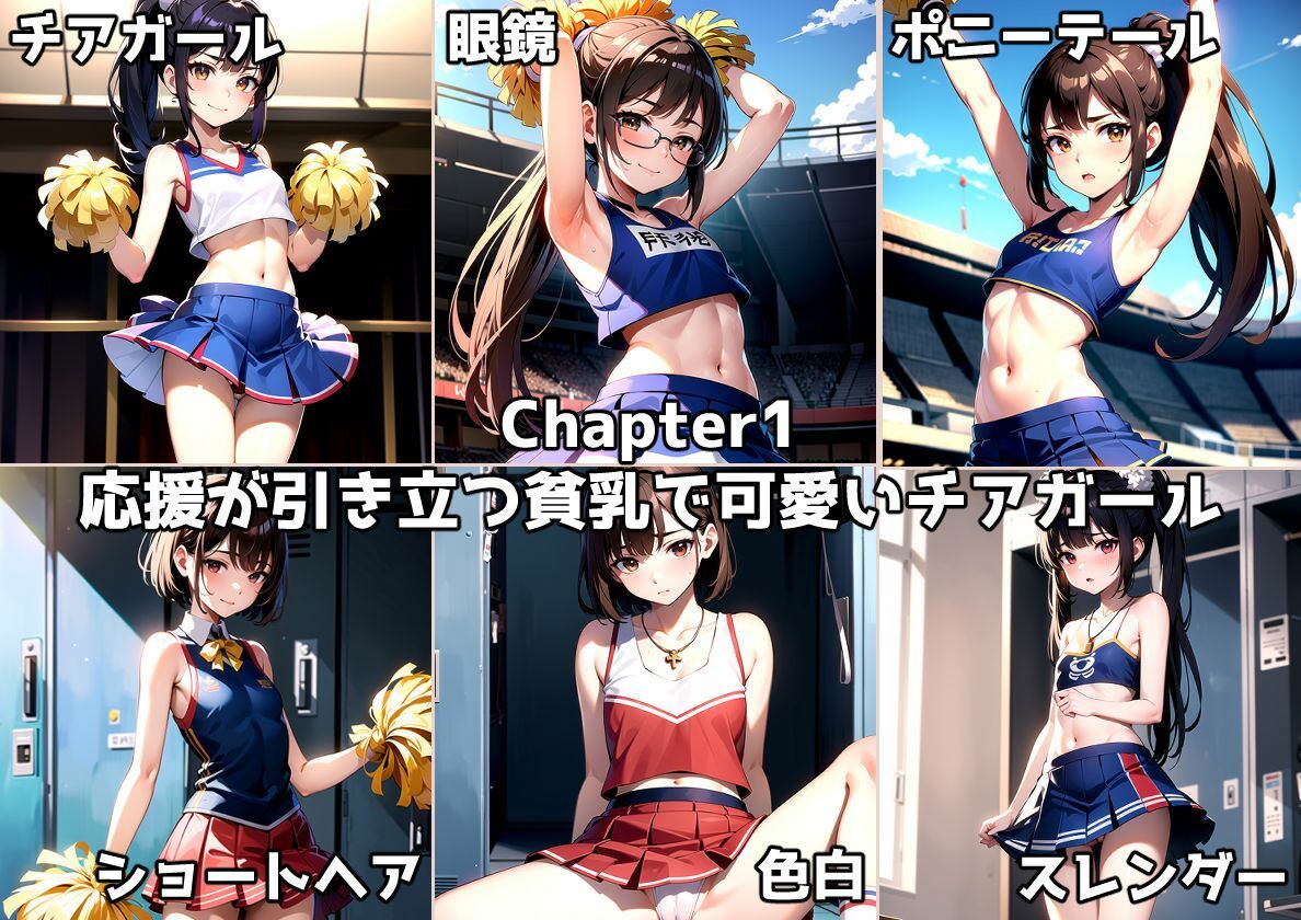 サンプル画像5:貧乳チアガールに応援されながら性処理した話(あずかわ) [d_324207]