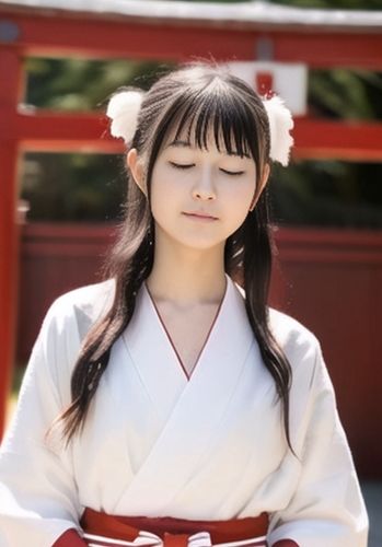 サンプル画像1:神々の微笑み – 巫女の魅力 Vol.01 少女編(魅惑の冒険者) [d_324212]