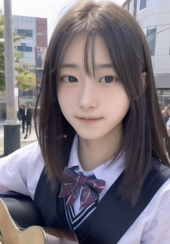 サンプル画像2:日本モード 日本の女子○校生 ギター編(魅惑の冒険者) [d_324218]