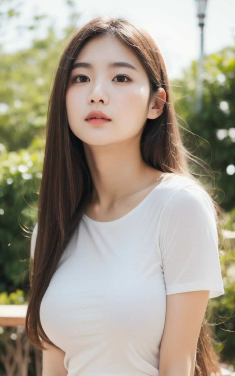 サンプル画像4:清楚な美女特集 AI美女写真集(太陽と月) [d_324471]