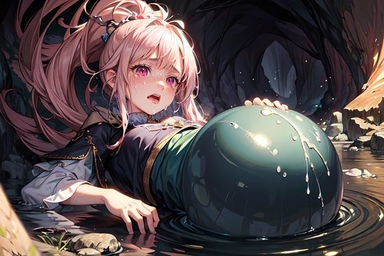 サンプル画像1:AI生成 魔物の仔を孕む女性 vol.2(blue moonのAI画房) [d_324493]