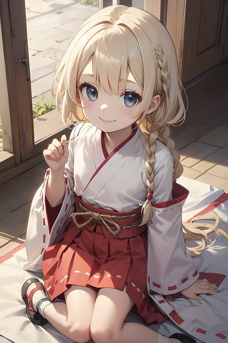 サンプル画像1:ちっぱい少女巫女ロ〇姿を集めました。(星彩工房) [d_324511]