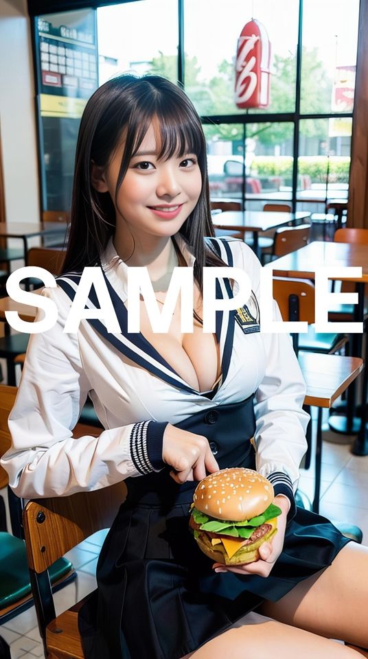 サンプル画像1:育ち盛りな女子校生(AI Art and Meditation) [d_324620]